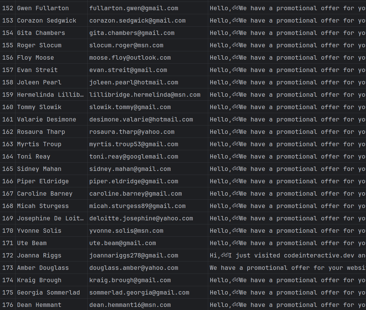 bot spam