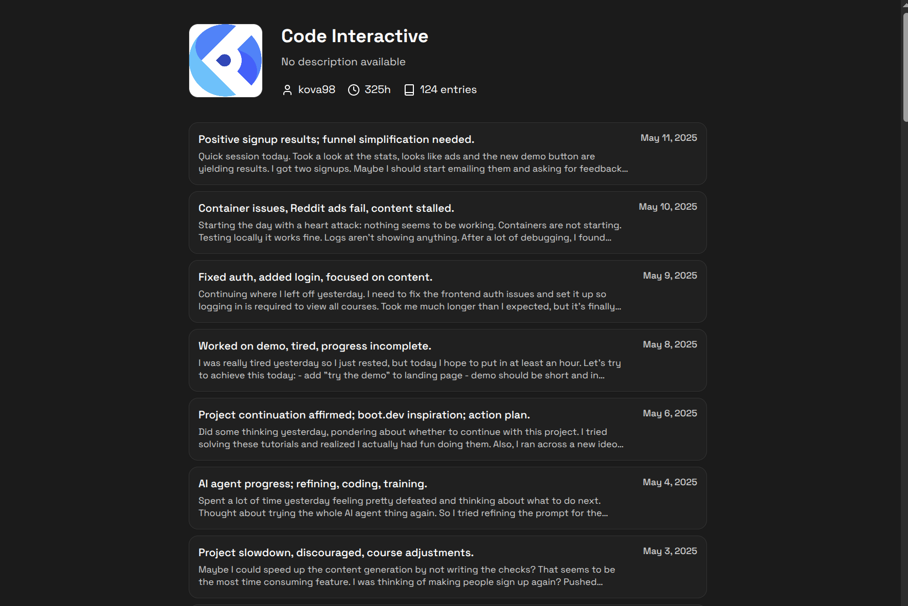 project page