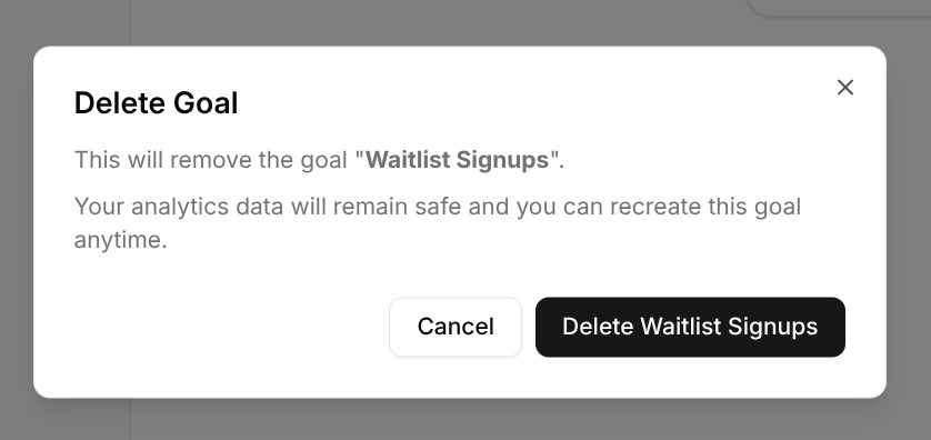delete dialog