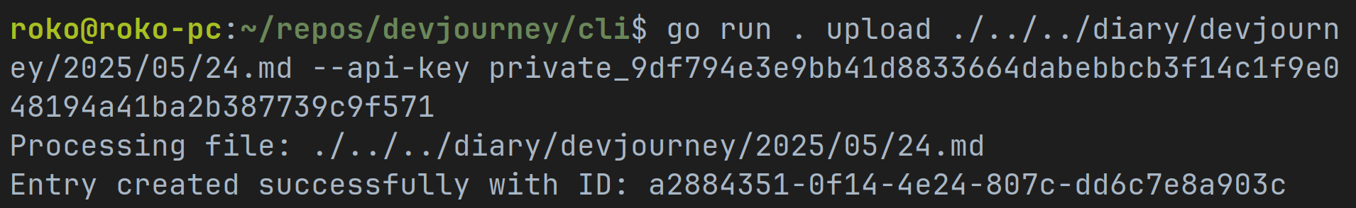 cli screenshot